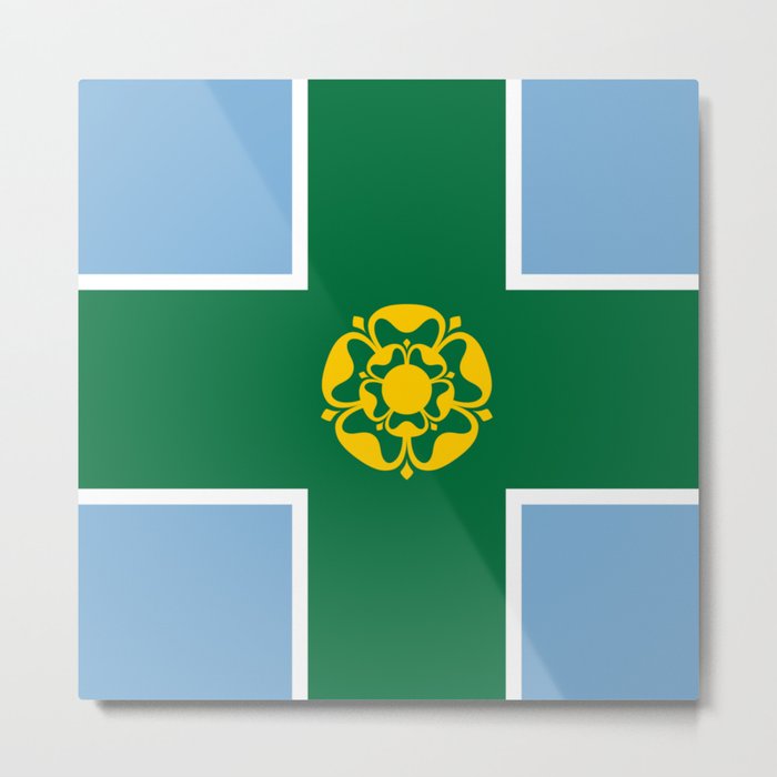 Flag of Derbyshire Metal Print