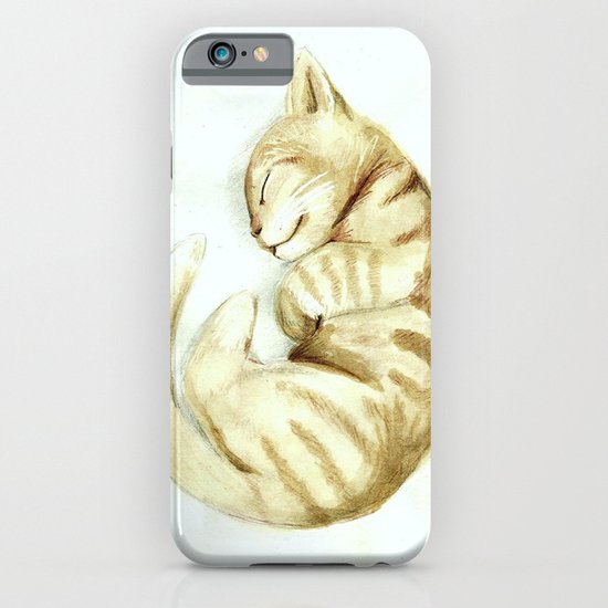 Sleeping kitty iPhone & iPod Case