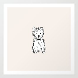 Milo the dog Art Print