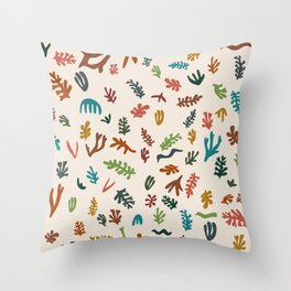 Matisse seaweed Colorful 2 Throw Pillow