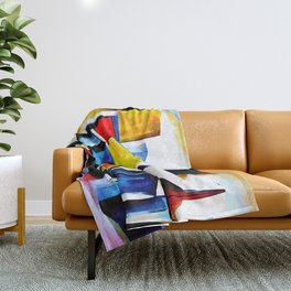 Abstract City Throw Blanket