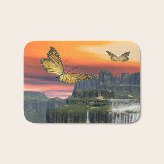 Butterflies Bath Mat
