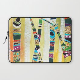 Runk Trees Birch Forest with Nest Laptop Sleeve