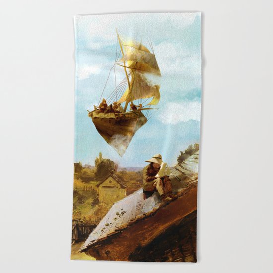 Sky Fishermen Beach Towel