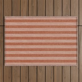 wynwood vertical stripes - ginger Outdoor Rug