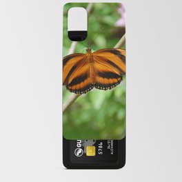 Mexico Photography - Beautiful Orange Butterfly With Black Stripes Android Card Case