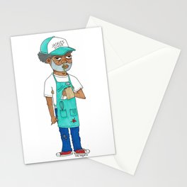 Waiter Ed From Jackie's Diner Stationery Cards