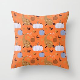 Orange you Gourd? Throw Pillow