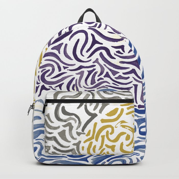 Watercolor Waves Backpack