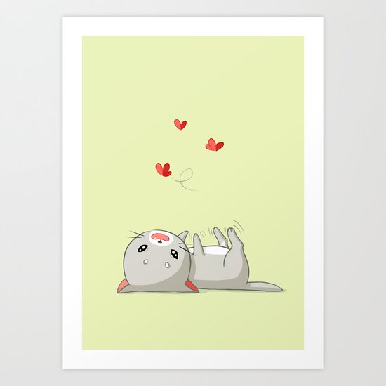Playing Kitten Art Print