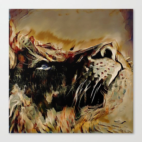 Lions mane Canvas Print