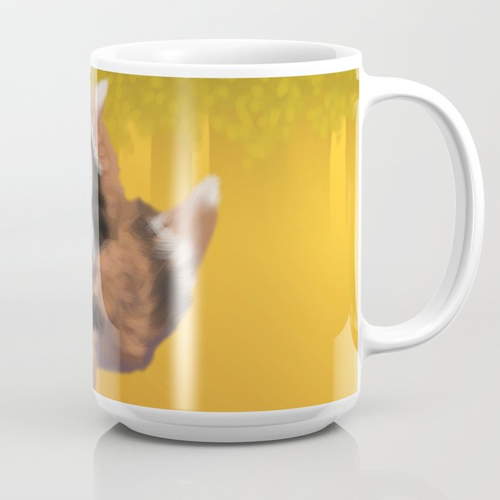 Raccoon Series Running Scared Coffee Mug By Mockup Society6