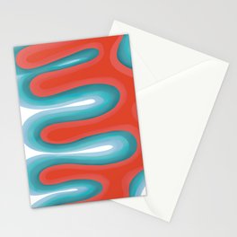 Radiating curves Stationery Cards