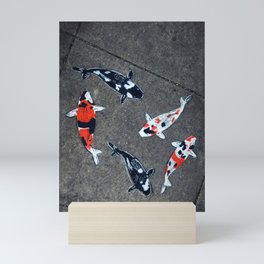 Koi Fishes in Town Mini Art Print