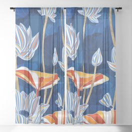 Bold Botanical Sheer Curtain