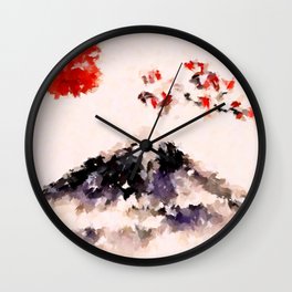Sakura Fuji Wall Clock