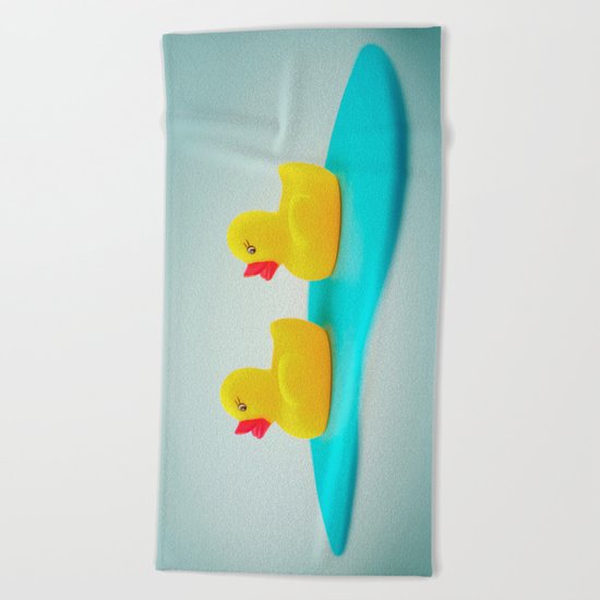Rubber ducks Beach Towel