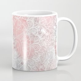 Bright Pink Mandala Design Coffee Mug