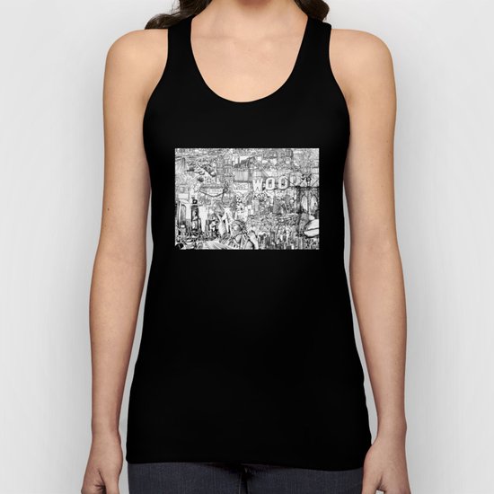 urban collage Unisex Tank Top