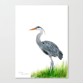 "Tall and Graceful" the Blue Heron by Teresa Thompson Canvas Print