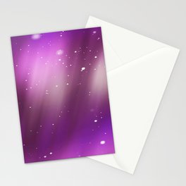 Colorful Universe Nebula Galaxy And Stars Stationery Card