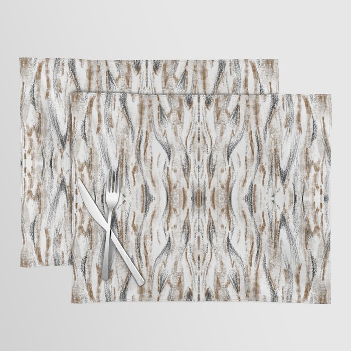 Bark Ikat in Browns Placemat