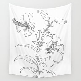 Day Lily Wall Tapestry