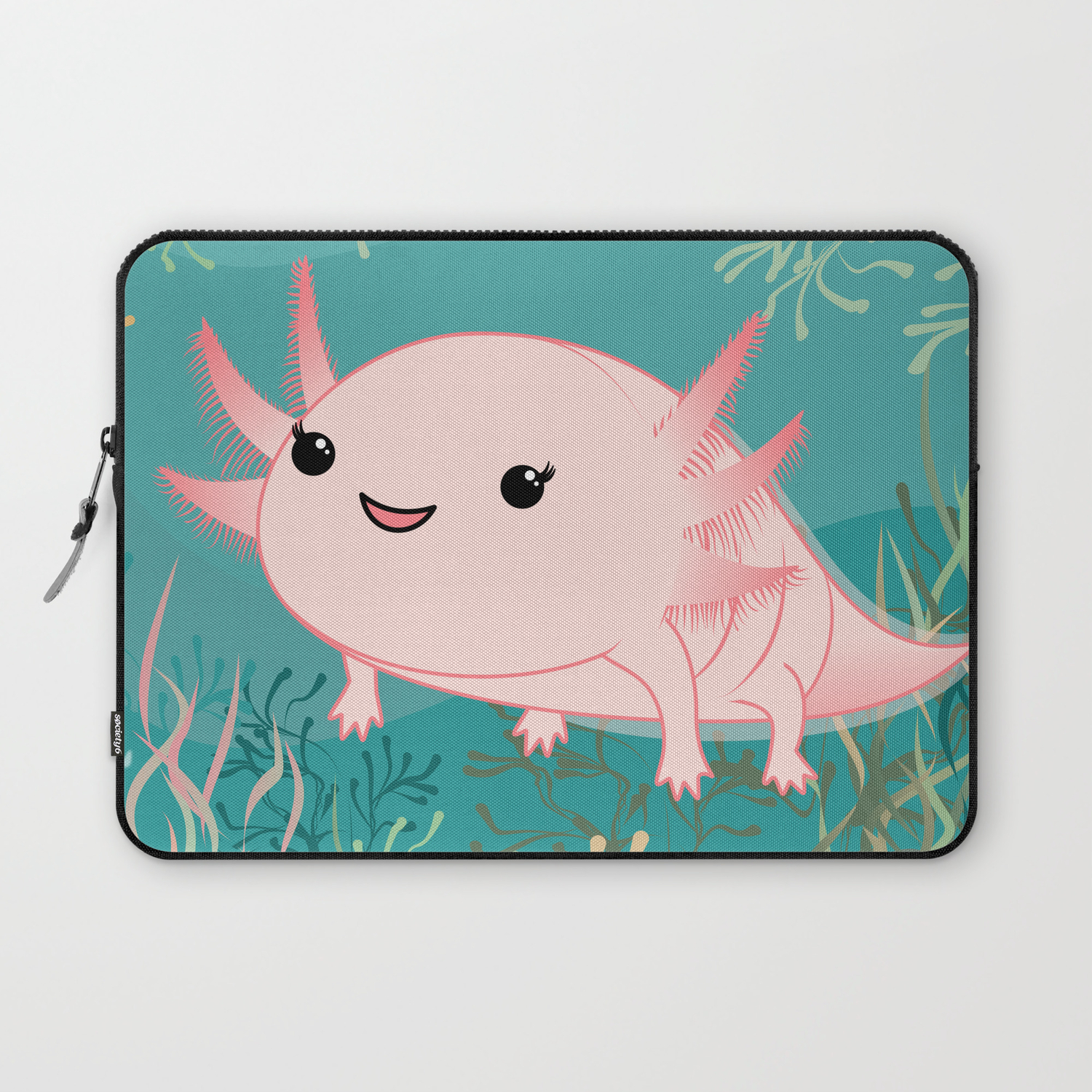 Axolotl Baby Kawaii Laptop Sleeve By Pendientera Society6
