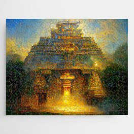 Ancient Mayan Temple Jigsaw Puzzle