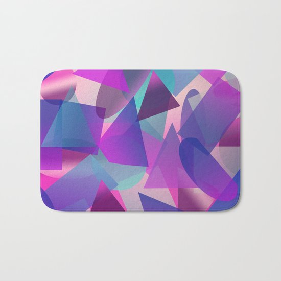 Abstract cube II Bath Mat