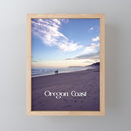 Walks on the Beach | Oregon Coast | Photography in the PNW Framed Mini Art Print