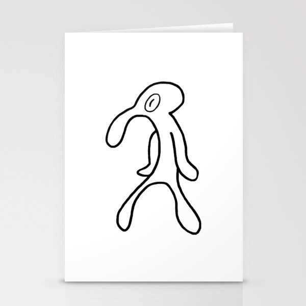 Spongebob Minimalistic Bold And Brash Stationery Cards By Sads Society6