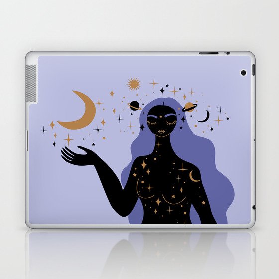 moon goddess in very peri Laptop & iPad Skin