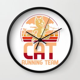 Cat running team - kittens, joggers Wall Clock | Marathonrunning, Marathon, Catlady, Pet, Marathonrunner, Funnysaying, Cat, Graphicdesign, Jog, Running 