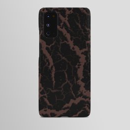 Cracked Space Lava - Brown Android Case