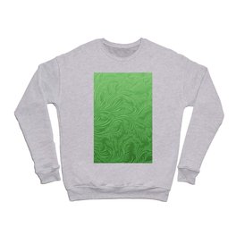 GREEN DAMASK LEAF BACKROUND. Crewneck Sweatshirt