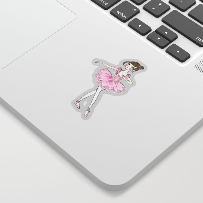 PinK Ballerina Sticker