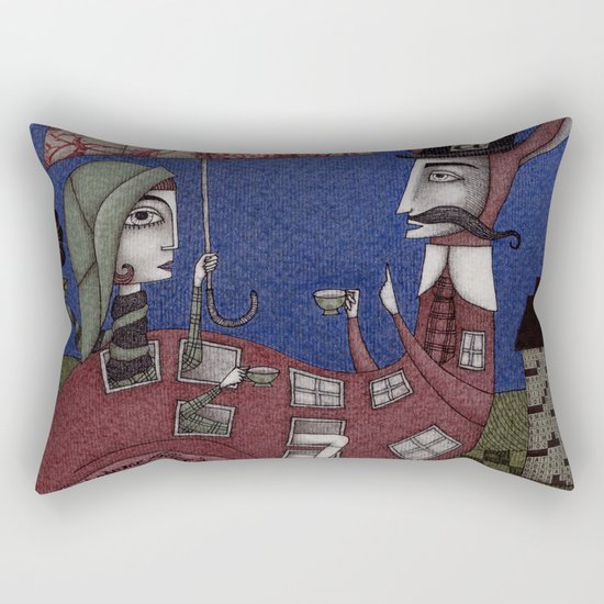 Tea for Two (1) Rectangular Pillow