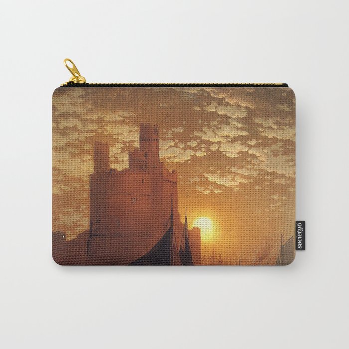  Moonlit Scene with Gothic Castle - Edward Moran Carry-All Pouch