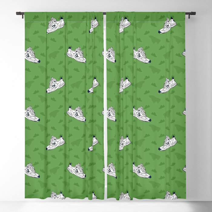 Dad Shoes (Green Grass) Blackout Curtain