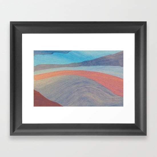 Pink Sand Framed Art Print