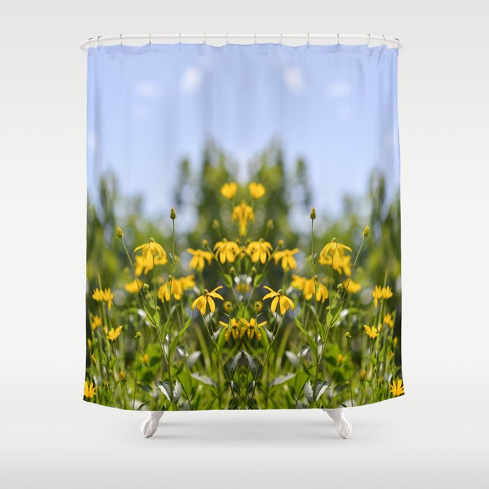 flower power Shower Curtain