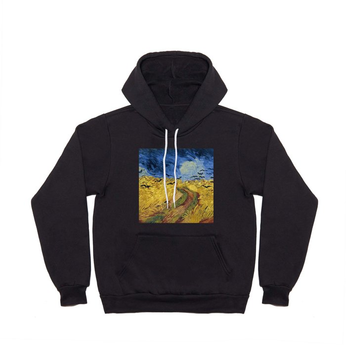 Wheatfield with Crows by Vincent van Gogh Hoody