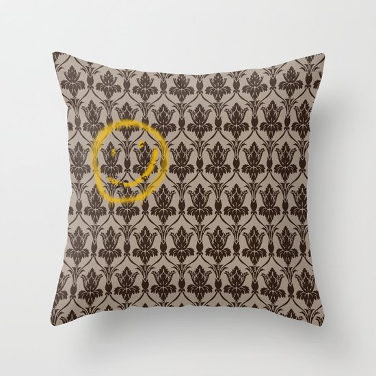 Sherlock Wallpaper Throw Pillow