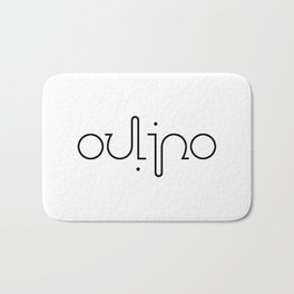 OULIPO ambigram Bath Mat