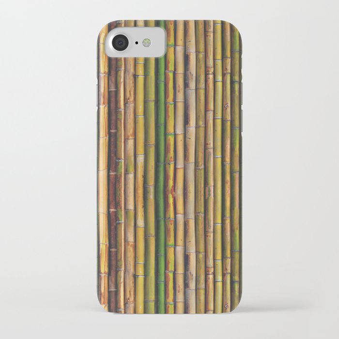 Bamboo pattern iPhone Case