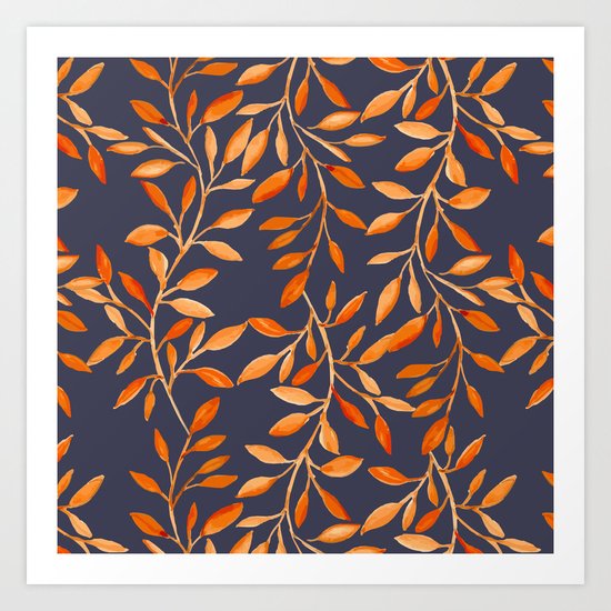 Autumn pattern Art Print