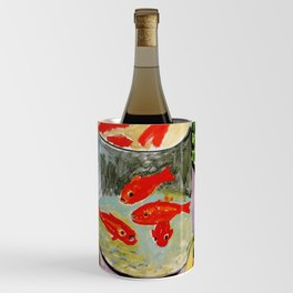 Henri Matisse Goldfish, Modern Organic Shapes Wine Chiller