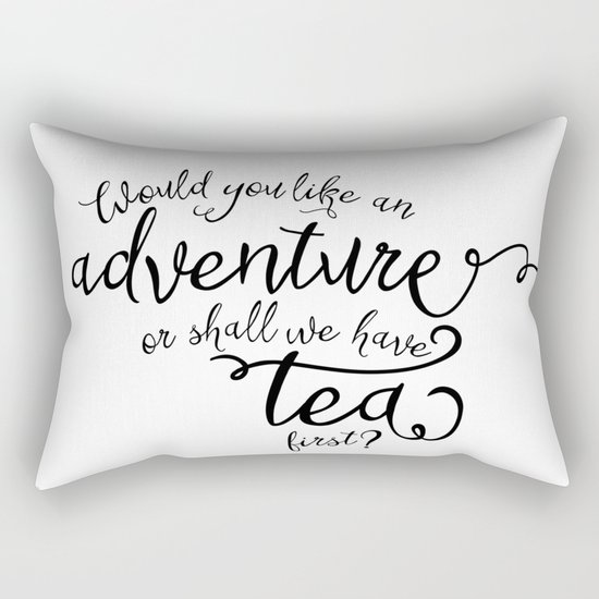 Adventure or tea Rectangular Pillow