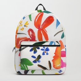 watercolor floral pattern: abstract flowers Backpack | Floral, Watercolor, Ideas, Painting, Pop Art, Street Art, Christmas, Idea, Xmas, Gift 
